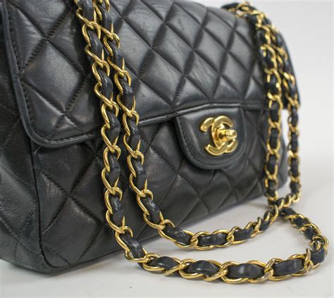 chanel classic black chain bag|expensive black purses quilted Chanel.